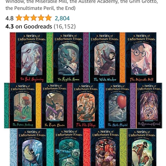 A Series of Unfortunate Events Lemony Snicket 13 Books Collection Pack S… - Picture 1 of 10